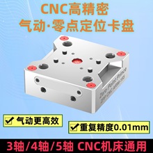 气动快换板四五轴CNC工装夹具加工虎钳定位快换夹具
