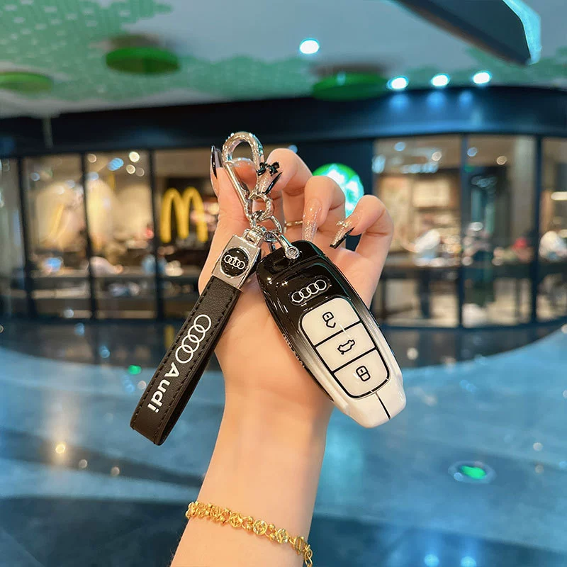Подходит для чехла для ключей Audi A6L A8L A7 Q6 Q7 Q8 Q4etron, металлическая мужская сумка с пряжкой
