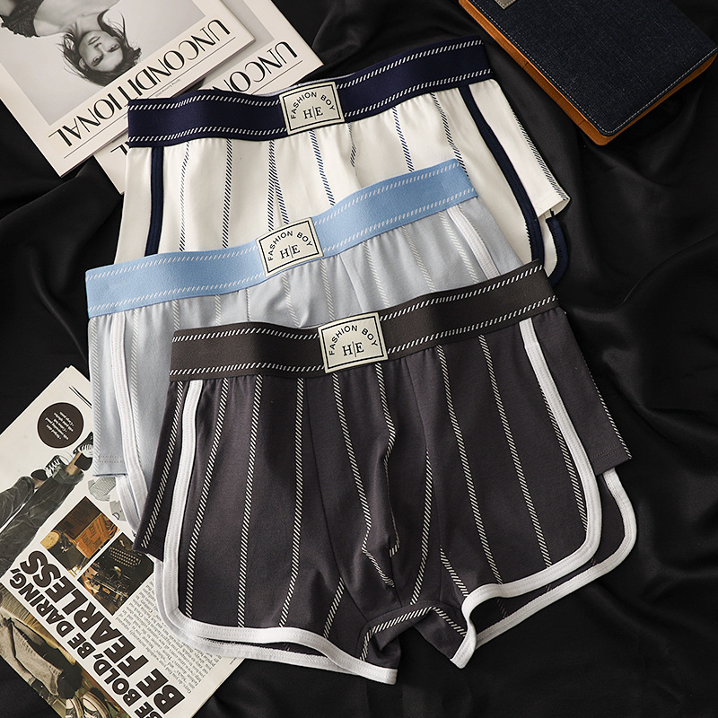 Pantalones íntimas de hombre, algodón, ropa de hombre, pantalones cortos de hombre de alta calidad, pantalones de ángulo plano, pantalones cortos de hombre.