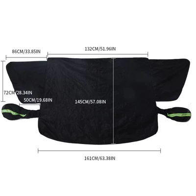 made of thickened Oxford fabric, front windshield: Car snow shield