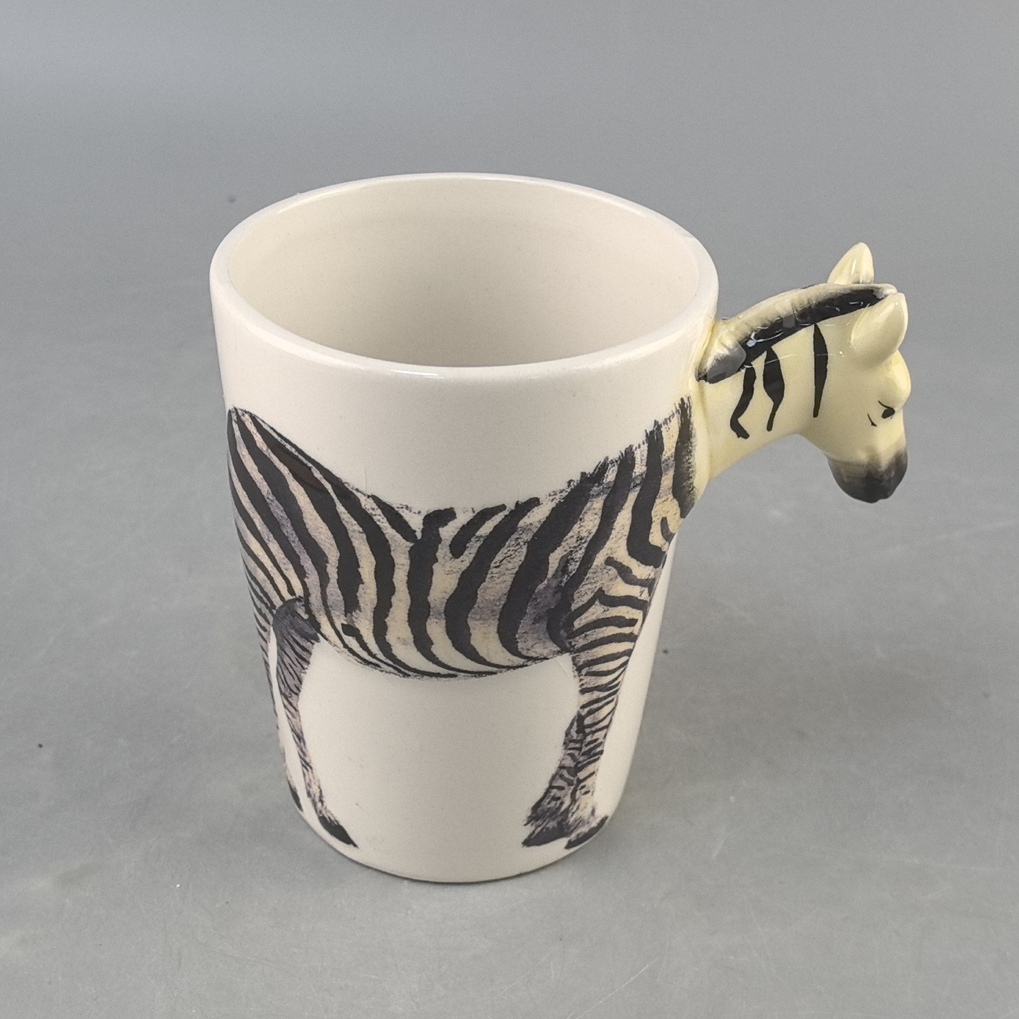 Creatividad transfronteriza perezoso modelado cebra modelado taza de cerámica de dibujos animados taza de leche encantadora taza de desayuno taza de cerámica
