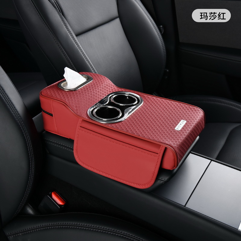Fushou – Armrest box pad Box Pad Car Armrest - red