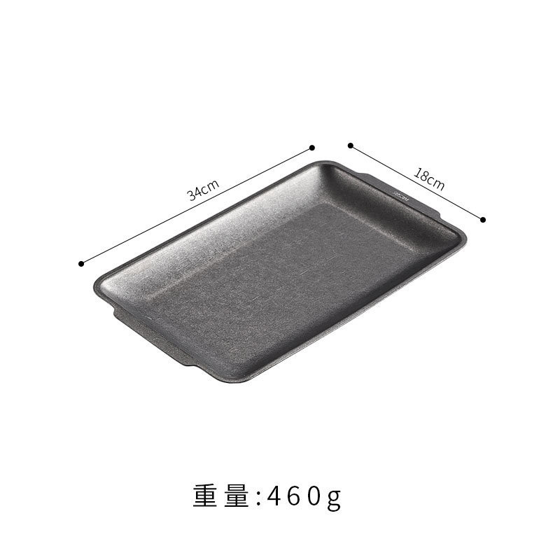 직사각형 접시 34*18cm(레트로 디스트레스드)