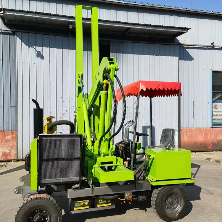 Фотоэлектрическая заборная машина для свайки машина для экскаватора вертикального стержня сверлильного оборудования