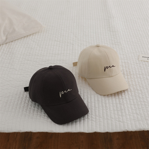 2024 New Spring Hat for Men and Women, Korean Style Trendy Letter Embroidered Cap, Sun Hat, Casual Duckbill Hat, Wholesale