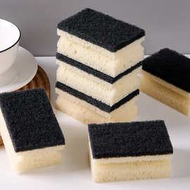 清新风工字海绵厨房百洁布不伤锅双面去油污海绵刷洗碗清洁块批发