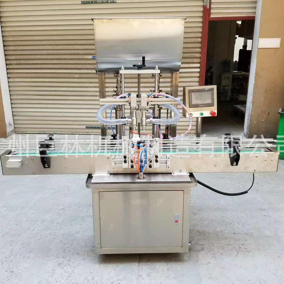 供应全自动四头灌装机 辣椒酱流水线灌装机 洗衣液全自动灌装机