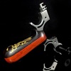 Slingshot with flat rubber bands, belt stainless steel with laser, wholesale