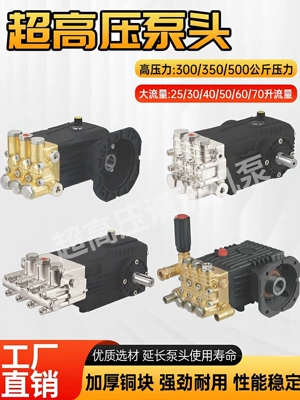 Commercial Large Pump Head Assembly for Industrial Rust Removal, Tree Bark Stripping, High-Flow Pipeline Cleaning, Spraying, and Misting