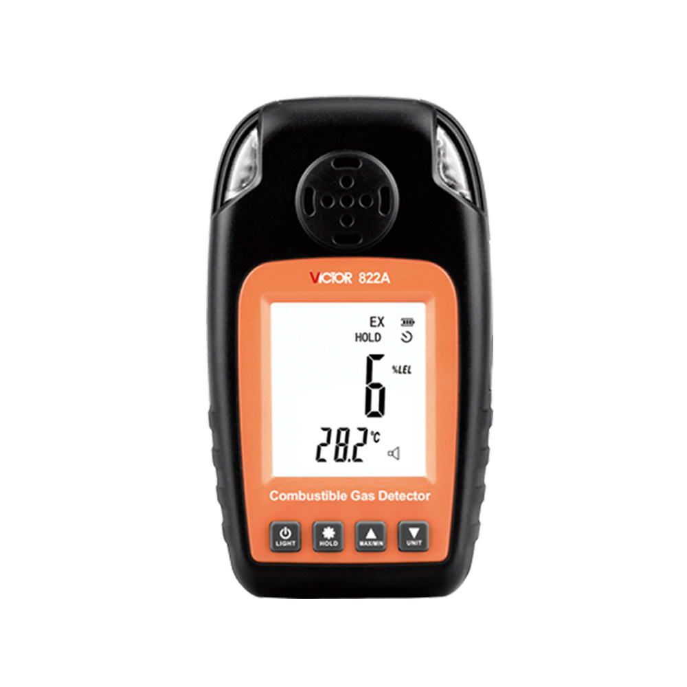 VICTOR胜利VC822高精度可燃气体检测仪天然气燃气检漏仪VC822A