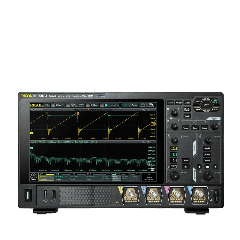 Цифровой осциллограф серии DHO4000, полоса пропускания 800 м, 4 канала, может работать от аккумулятора, точечный прецизионный Puyuan