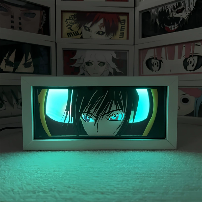Светильник-ночник из бумаги с цветной сменой цвета по мотивам LeLouch из Rebellion CC, двухмерный настольный светильник на день рождения