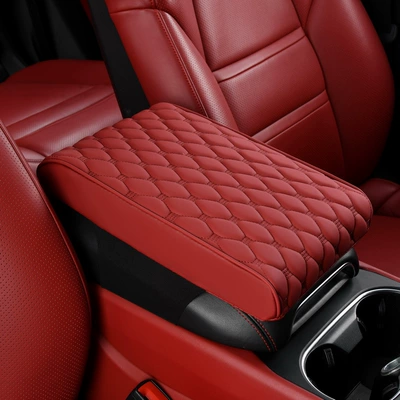 Memory Foam Car Storage Box – Armrest box pad - small-bingdou-wine-red