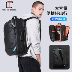 新しいスタイルのメンズビジネスリュック、大容量アウトドア旅行用防水拡張可能リュックサック、通勤用メンズバッグ