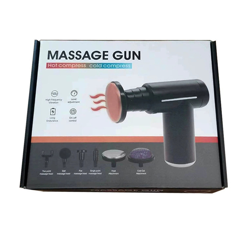 Mini pistola de fascia compresa en frío compresa en caliente acondicionamiento físico pistola de impacto eléctrico relajante muscular masajeador pequeño masaje de vibración