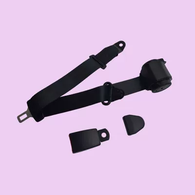 Car driver's seat three-point automatic retractable seat belt passenger and truck bus seat safety belt main and co-pilot seat (Car seat belt) - r200-10cm-base