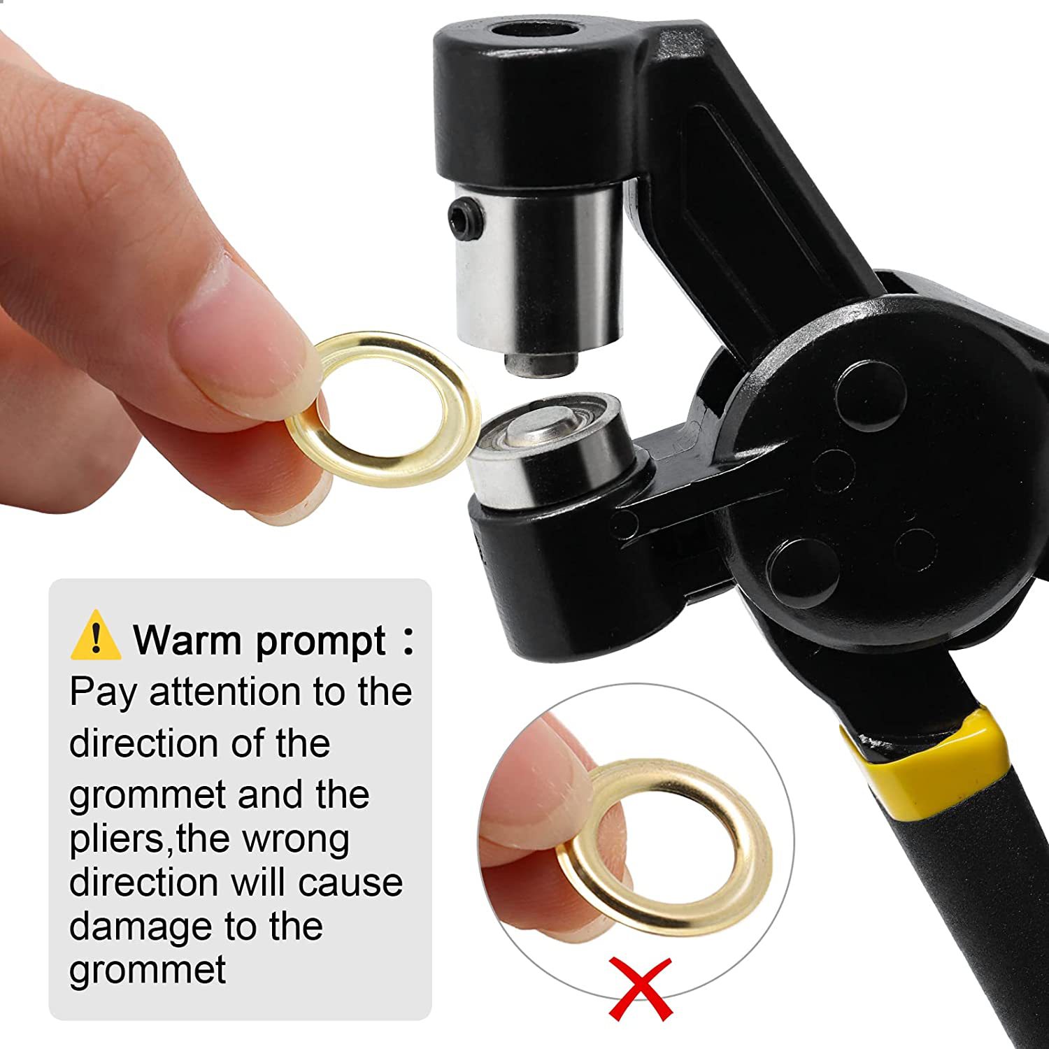 Nuevo portátil de mano de ahorro de mano de perforación hebilla Ojo de aire alicates al por mayor de tela impermeable de tela de cuero ojal alicates traje