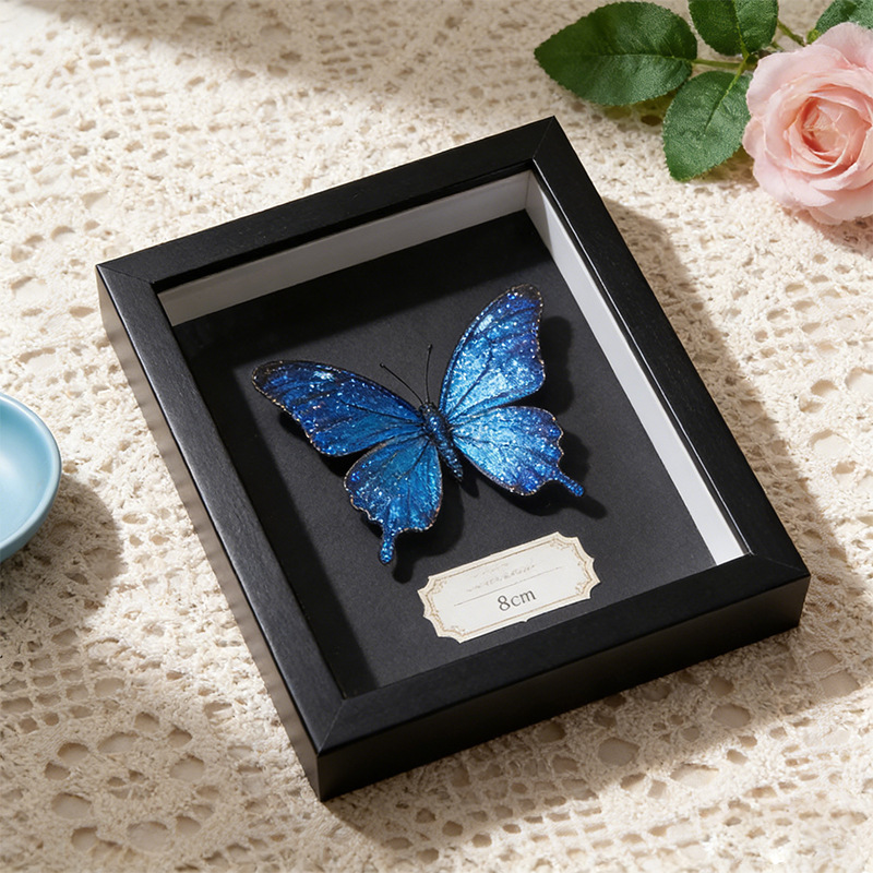 Butterfly Label Hollow 3-5cm Wooden Storage Photo Frame Butterfly Wings Open Collection Decoration 3D Photo Frame Display Stand Butterfly Label Hollow 3-5cm Wooden Storage Photo Frame Butterfly Wings Open Collection Decoration 3D Photo Frame Display Stand