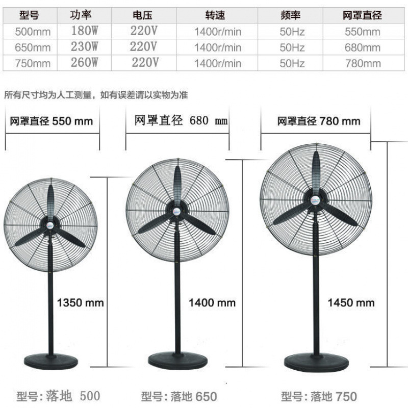 Ventilador industrial, fuerte viento, fuerte viento, ventilador de esquina montado en la pared, ventilador de piso de alta potencia, ventilador de pared, ventilador eléctrico al por mayor