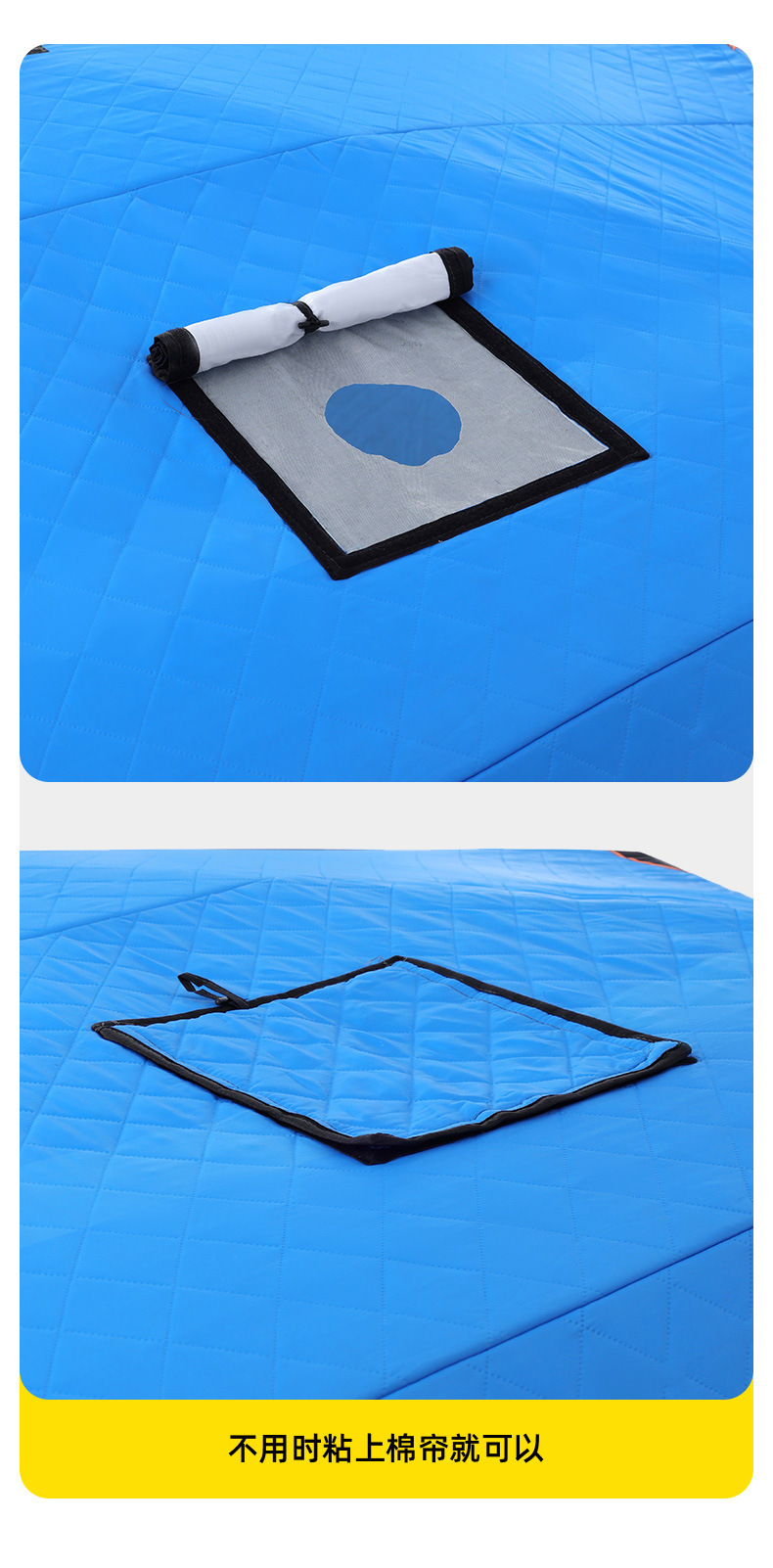 Outdoor Leisure Winter Fishing Tent Night Fishing Overnight Warm Insulation Thickened Quilted Ice Fishing Tent Fishing Camping Tent