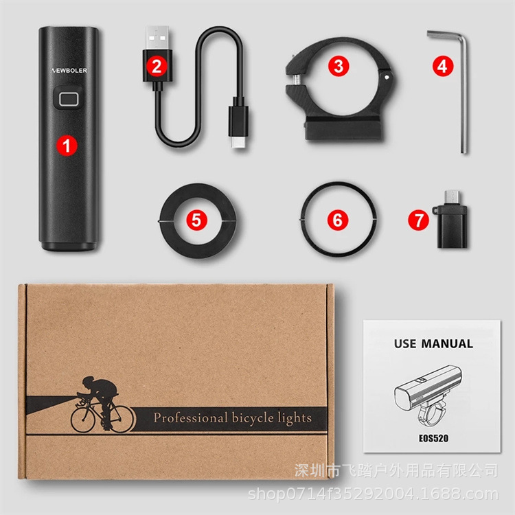 NEWBOLER-Bicycle-Light-Front-1