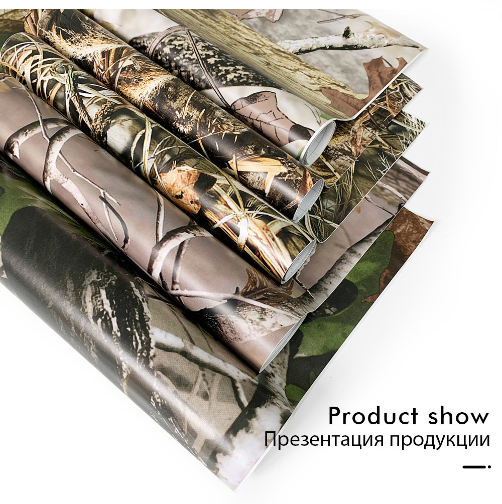 Cross-Border special for forest grass camouflage body color change film motorcycle mountain bike color change flower sticker