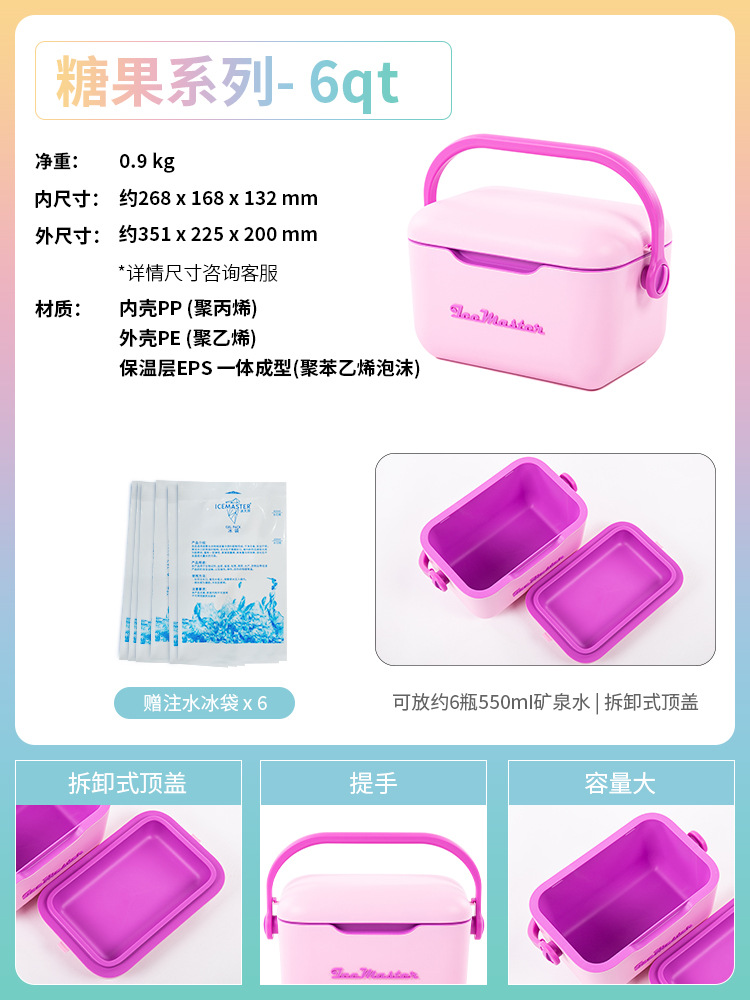 Caja aislante pequeña de 5 litros, caja de regalo para el Día Nacional y el Festival del Medio Otoño, picnic al aire libre, portátil, con correa para el hombro, caja de aislamiento y refrigeración de alimentos