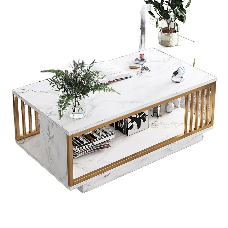 Mesa de té mesa de centro Sala de estar Mesa de té para el hogar Mesa de centro simple de lujo ligero Mesa de apartamento pequeño Mesa de té pequeña Mesa de centro pequeña simple al por mayor