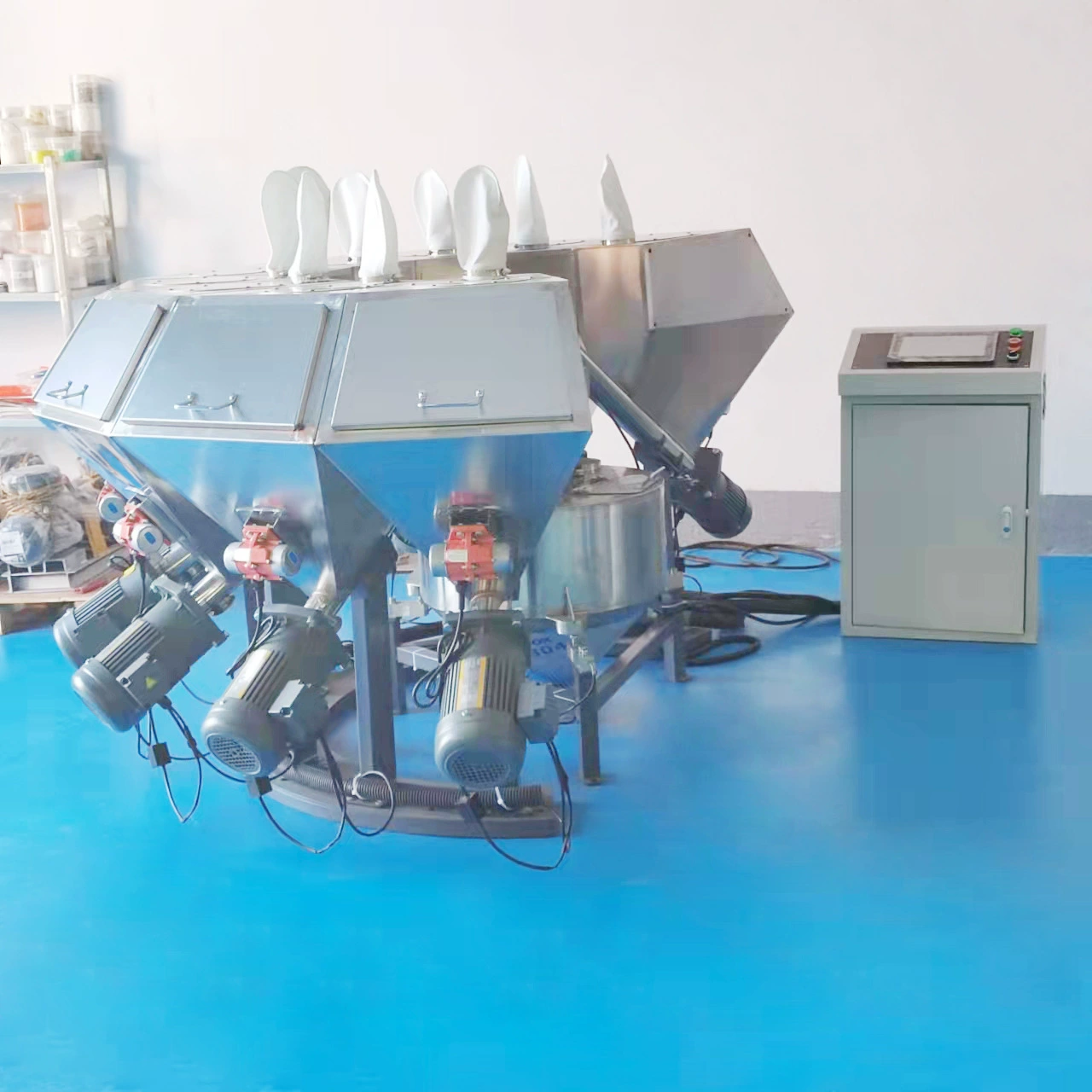 Автоматическая машина для измерения точечной кормы, силиконовый розовый порошок, машина для взвешивания ингредиентов, машина для приправ, порошок, интеллектуальная машина для смесей