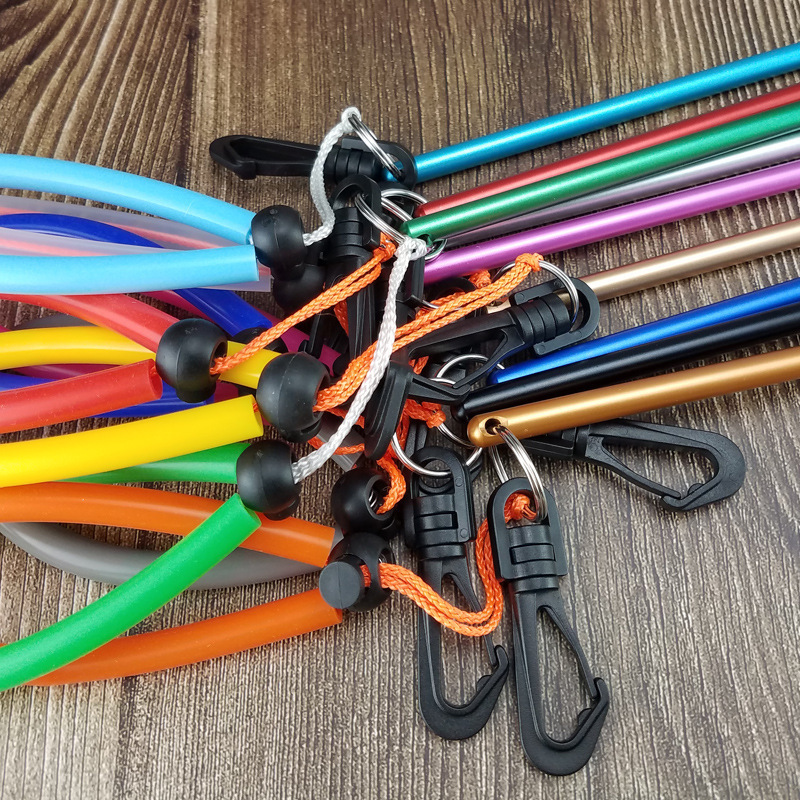 HOTDIVE buceo ding stick color botella tapping dispositivo submarino sonda de aleación de aluminio con escala con cuerda de la mano