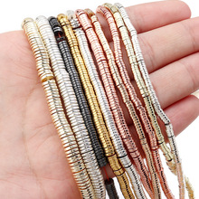 厂家直供电镀黑胆石圆形隔片算盘珠手链项链串珠diy饰品配件散珠