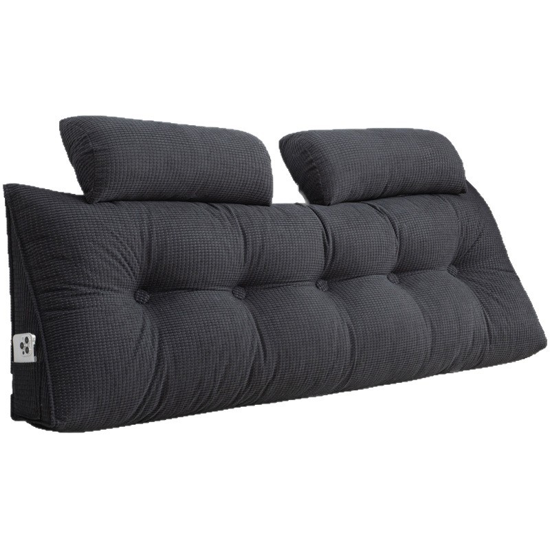 2025 新クリームスタイル寝室のベッドサイドクッション畳ソフトパッケージ腰サポート背もたれソファ出窓半分横たわる枕