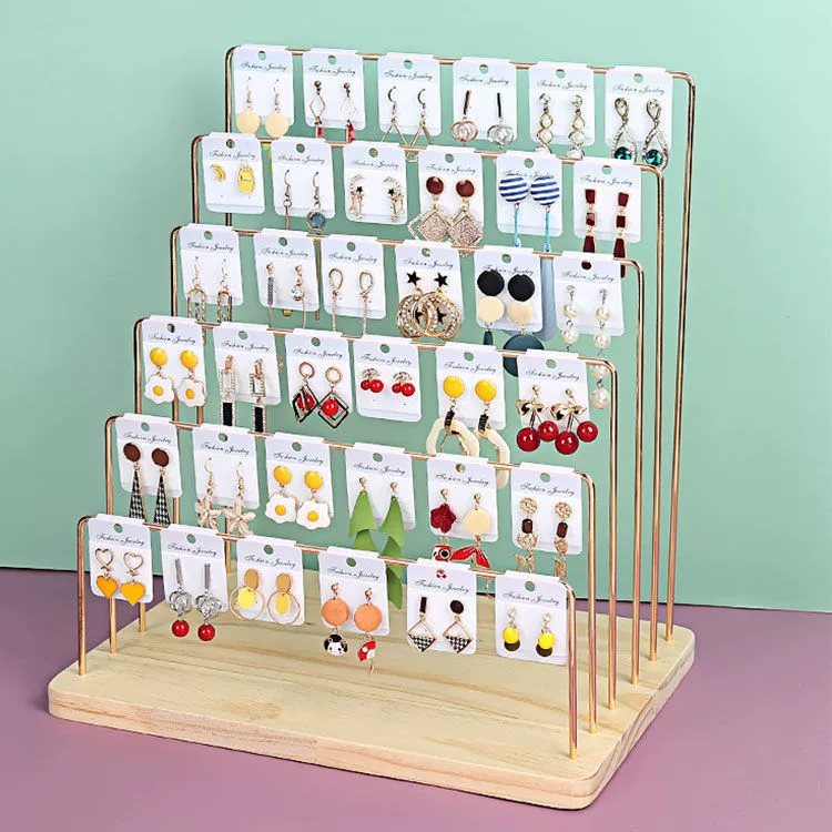 Подставка для сережек, витрина, железная художественная лавка, ночной рынок, вертикальная креативная подставка для хранения ожерелья, ювелирных изделий, сережек