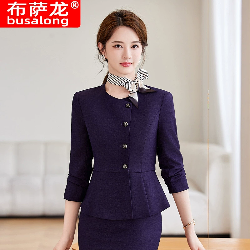 2024 новый стиль busalong busalong женский с длинными рукавами профессиональный костюм брюки костюмный комбинезон женский 9397