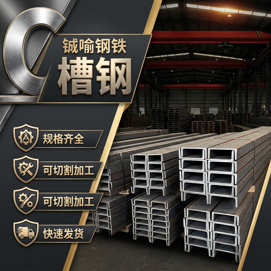 国标槽钢热轧型材建筑幕墙用U型钢U型槽材14号结构用钢工程配送