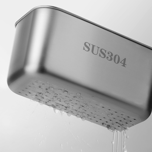 Kitchen sink drain basket 304 stainless steel triangle drain rack leftovers filter sink storage basket