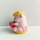 Cute 6 Cherry Blossom Pig Animal Ornaments Car Desktop Accessories Gashapon Machine Pig Doll Trendy Ornaments