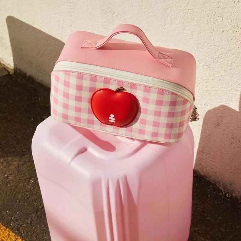 Tagi. 新品《i》想象苹果鼓鼓可爱防水便携收纳包牛仔旅行化妆包|undefined
