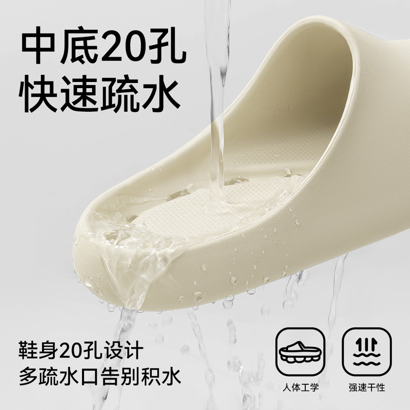 Lidani バスルーム速乾サンダル男性用抗菌滑り止め屋内ホームバスルーム特別な入浴漏れ防止スリッパ|undefined