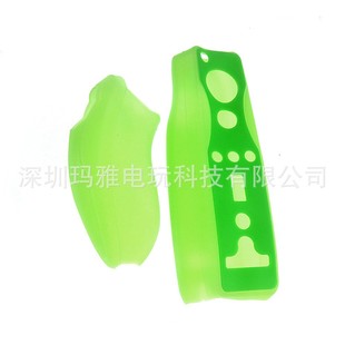 WII silicone sleeve wii left and right handle silicone sleeve chicken leg handle straight handle protective sleeve WII two-color anti-slip sleeve