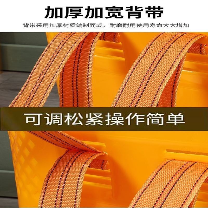 加厚加大塑料背篓赶集农用采摘背篼成人买菜篮子仿编织钓鱼收纳|undefined
