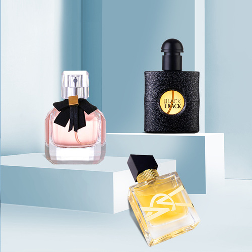 Flower Story Kuaishou Women's Perfume Set Black Opium Three-piece Men's Perfume Gift Box