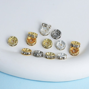 ��Ƭ�������l�18K���߱�ɫ��ʯ�Ȧɢ��diy����朴������