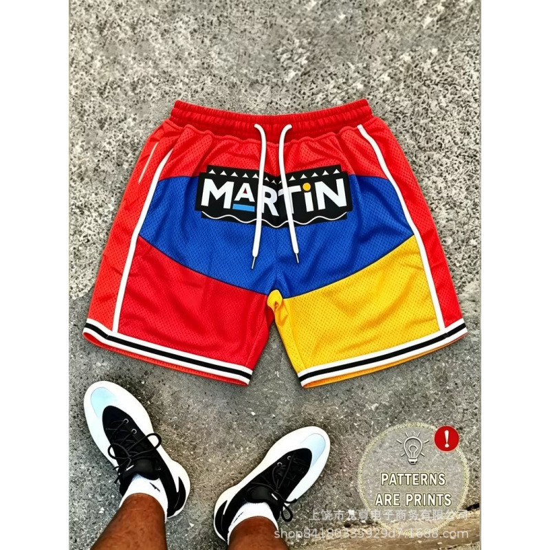 2026 European and American Cross-Border Summer New Men's Size 23 Letter Print Basketball Shorts Mesh Breathable Sports Shorts 2026 European and American Cross-Border Summer New Men's Size 23 Letter Print Basketball Shorts Mesh Breathable Sports Shorts