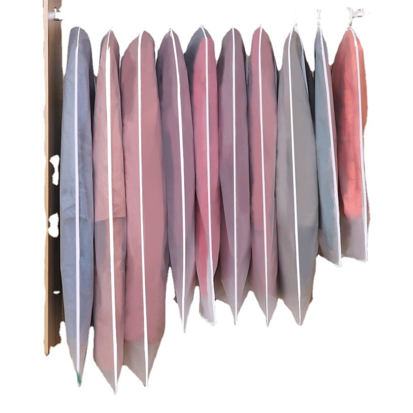 High-End Dust Bag Wholesale Dry Cleaning Shop Hanging Clothes Bag Stereo Suit Dust Cover Peva Clothes Transparent Dust Cover