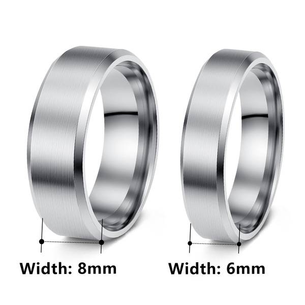 matte ring stainless steel