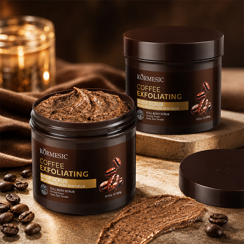 Coffee Body Exfoliating Scrub Kormesic Body Cleansing Cross-Border Foreign Trade Moisturizing and Nourishing Manufacturer Wholesale