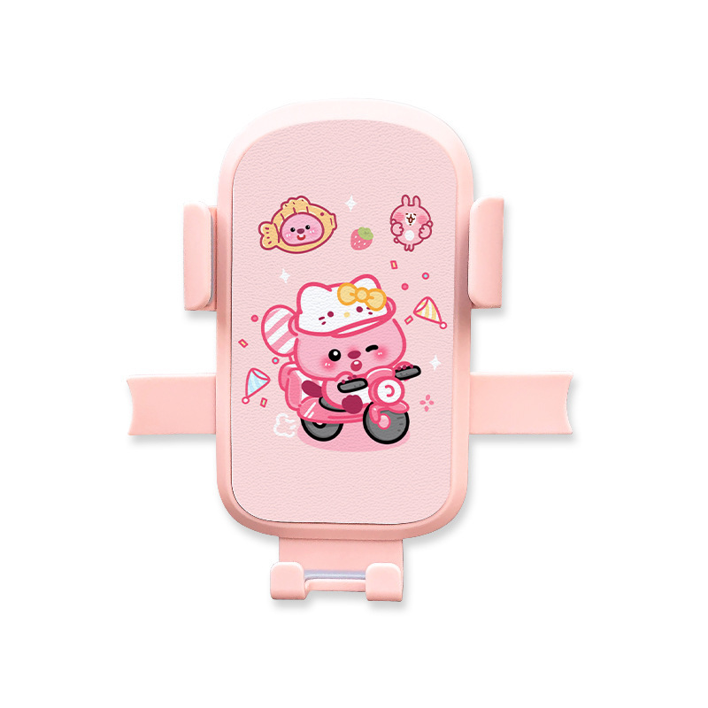 かわいい漫画電気自動車携帯電話ホルダー 2025 新しい耐衝撃性と滑り止め自転車バッテリー車ユニバーサルホルダー女性のための|undefined
