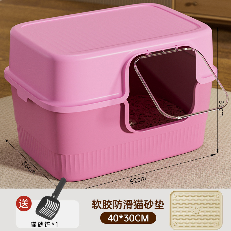 Gran tamaño totalmente cerrado anti-odorante desodorante inodoro para gatos Big Mac anti-spillado exterior arena para gatos artículos para mascotas