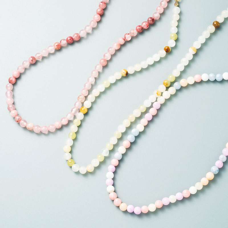 Böhmischen Stil Farbige Perlen Handgemachte Perlenkette Reisperlenkette display picture 2